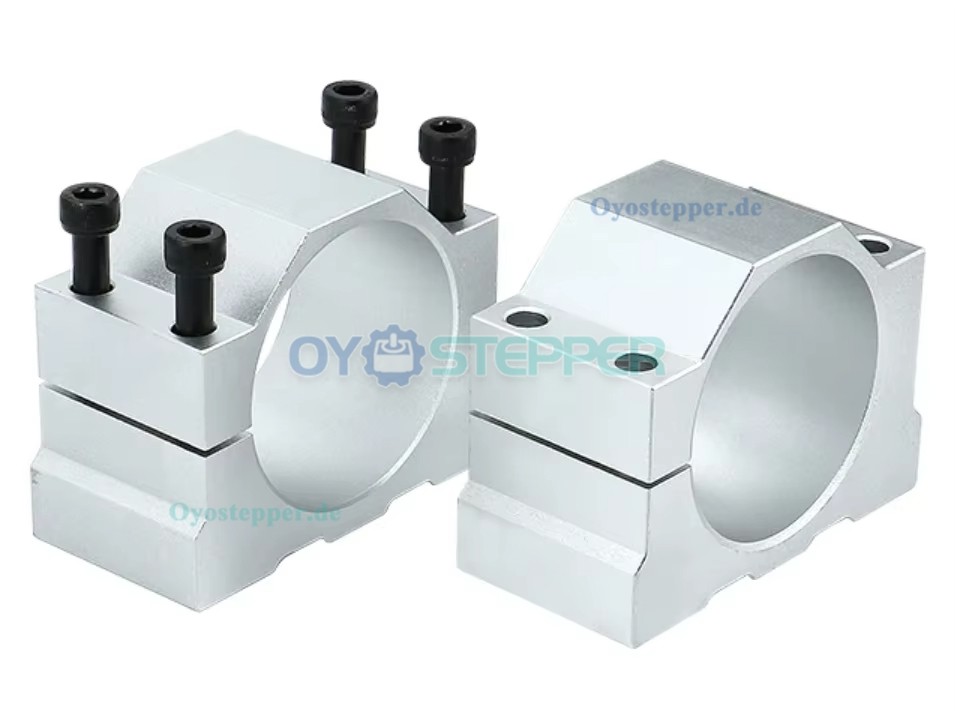 CNC Spindelhalter aus Aluminium &Oslash;65/80/100/125mm f&uuml;r Motorspindeln